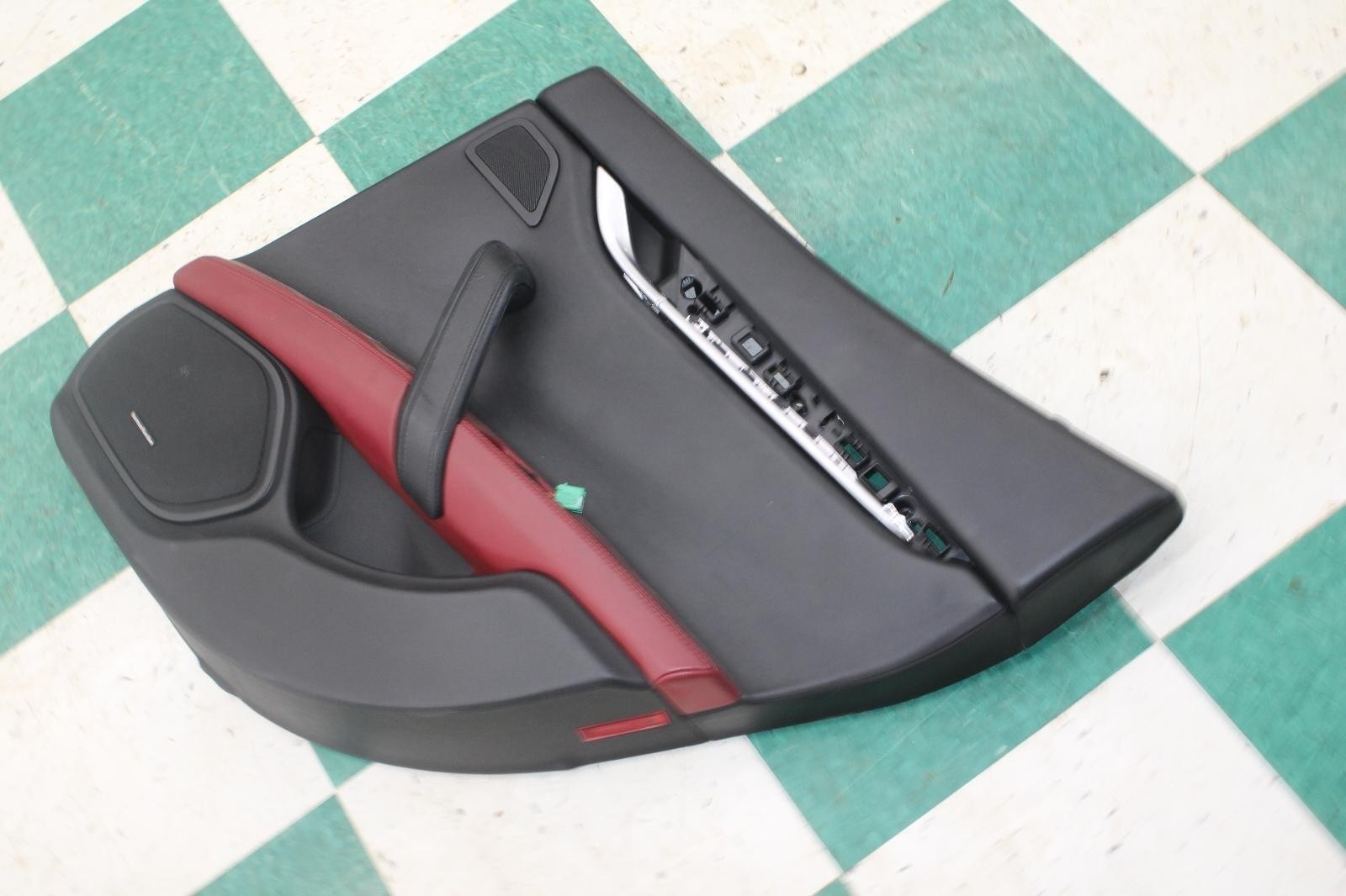 14-17 MASERATI GHIBLI Marrone Red Black Rear RR Door Trim Panel Passenger OEM OE