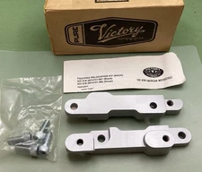 NEW GENUINE VICTORY 2874757-385 FOOTPEG RELOCATION BACK, SILVER, POLARIS