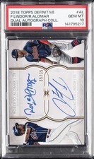 2018 #AL FRANCISCO LINDOR/ROBERTO ALOMAR 35/35 PSA 10 AUTO