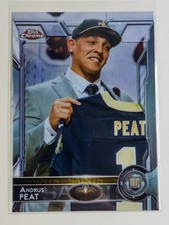 Andrus Peat Saints 2015 Topps Chrome RC Rookie Card #133. rookie card picture