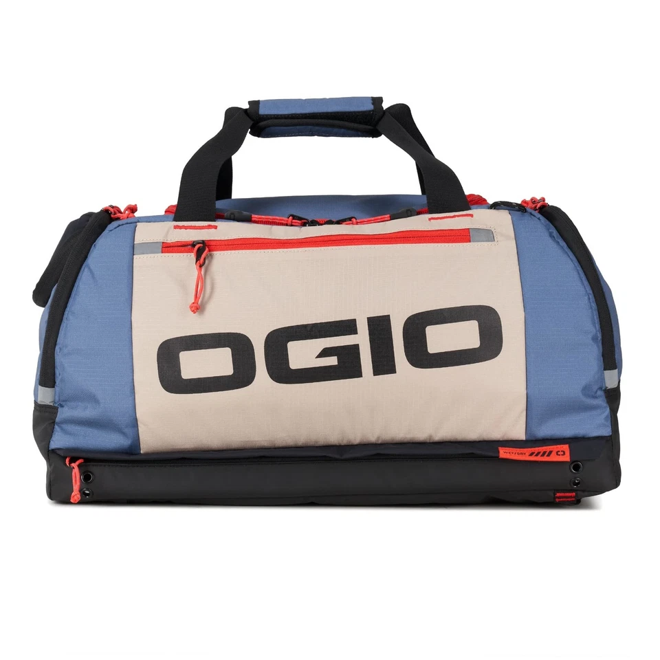 Bolsa de lona OGIO Fitness 35L bronceada/azul/roja Foto 2 de 4