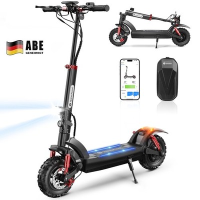 E-Scooter Mit Straßenzulassung 11Zoll Elektroroller IPX4 E Roller bis 80KM 150KG