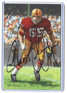Goal Line Art Card Chris Hanburger Gold Seal Autograph #/100