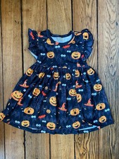 Spooky Halloween Pumpkin Dress for Girls - Fall Dress