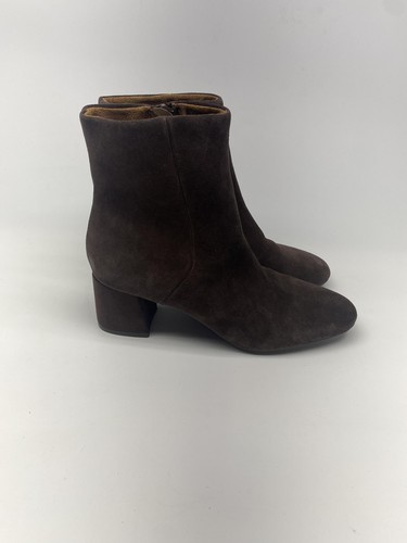 Blondo Boots Womens Size 9.5 Brown Waterproof Leather Suede Block Heel Ankle Zip - Picture 4 of 8