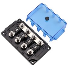 4Way MEGA/AMG Fuse Holder with 4 PCS ANM Bolton Fuse 100A for Cars, Power Swi...