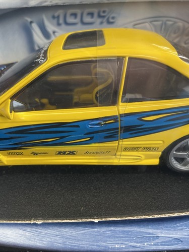 Hot Wheels Super Street Honda Civic Yellow 1:18 Rough Box - Picture 3 of 18