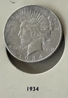 1934 $1 Peace Silver Dollar High Grade Nice Choice MS/AU
