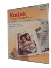 Kodak Premium Photo Paper Gloss 100 sheet count 64 lb 9 mil 8x5 x 11