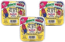 3 Pack High Energy Suet for Wild Birds