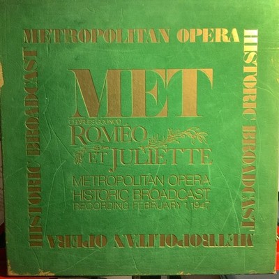 GOUNOD-ROMEO ET JULIETTE-1983 METROPOLITAN OPERA 3-LP VINYL VELVET BOX SET-USED