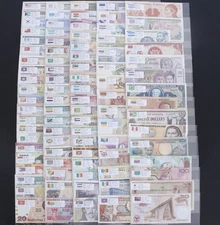 Lots 100 Different Countries Banknote Collection World Paper Money UNC Gift