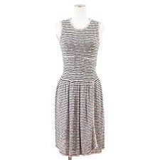 CHANEL Sleeveless Dress Size 36 Women P41416 Knit Striped Multicolor