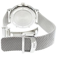 IWC SCHAFFHAUSEN PORTOFINO IW356505 40mm SS Silver Dial Automatic Date #C462 3