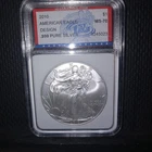 2010 American Silver Eagle   MS70  IGS