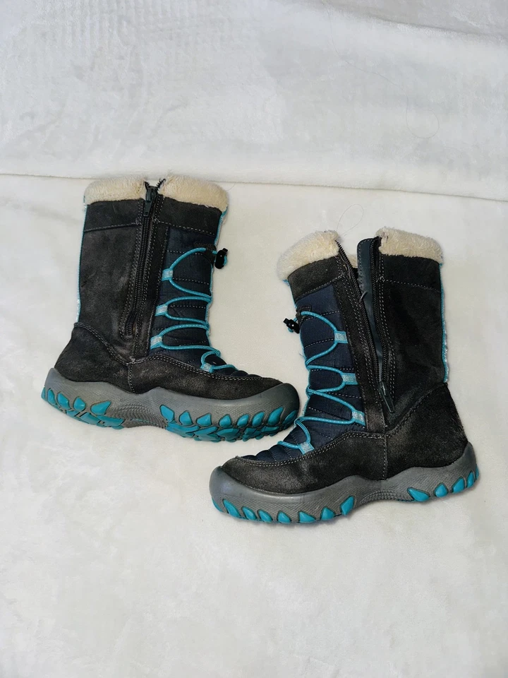 карта девочек снег ботинки водонепроницаемый искусственный манжеты - Изображение 2 из 4