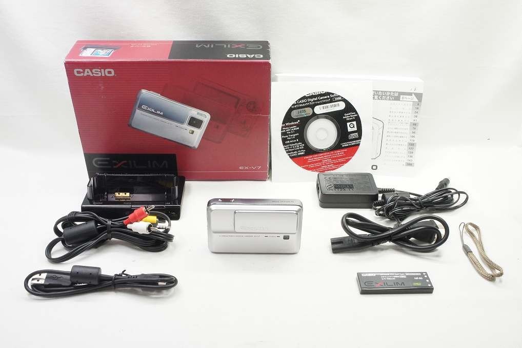 CASIO EXLIM EX-V7 フルセット カードリーダー付き 完動品 CASIO EXLIM EX-V7 フルセット カードリーダー付き 完動品