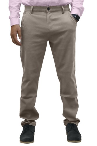Straight Leg Pants Men Jack South Men's Stretch Cotton Chino Pants - Regular Fit, Flat Front, Sizes 32-40 Men's Chinos