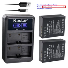 Kastar Fully Decoded Battery LCD Dual Charger for BLH-1 Olympus OM-D E-M1X EM1X
