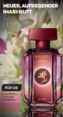 Avon IMARI Eclipse Damen Parfüm Spray  rosa Pfeffer Tuberose Sandelholz 50ml Wow