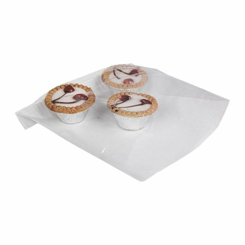 Deli Supplies 100 x Film Front Paper Bags 8.5"" x 8.5"" Cellophane Window Food