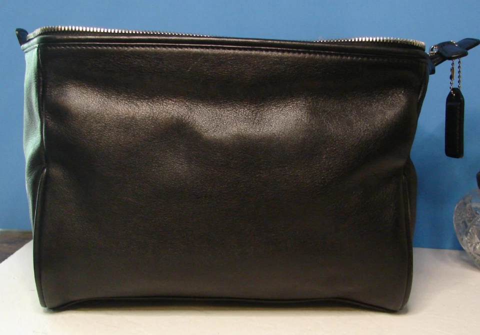COACH Vintage Large Travel DOPP Toiletry Case Cosmetic Bag Glove tanned Leather - Image 2 of 4