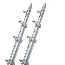 TACO 15' SILVER/SILVER 1 1/8" OUTRIGGER POLES