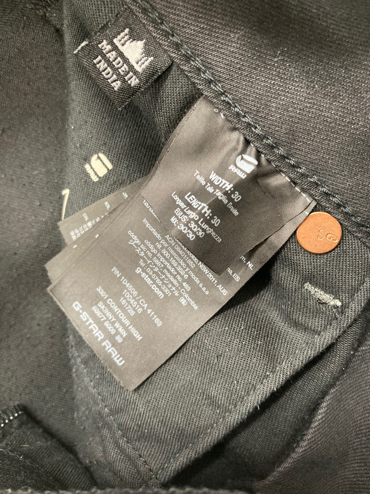 g star 3301 contour high skinny jeans