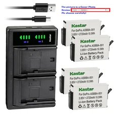 Kastar Battery LTD2 Charger for GoPro Camera ASBBA-001 ASBBA001 Fusion Battery