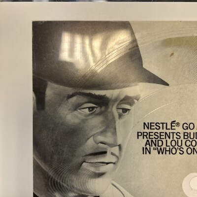 Vintage 1980 Abbott and Costello “Who's On First “ Record And