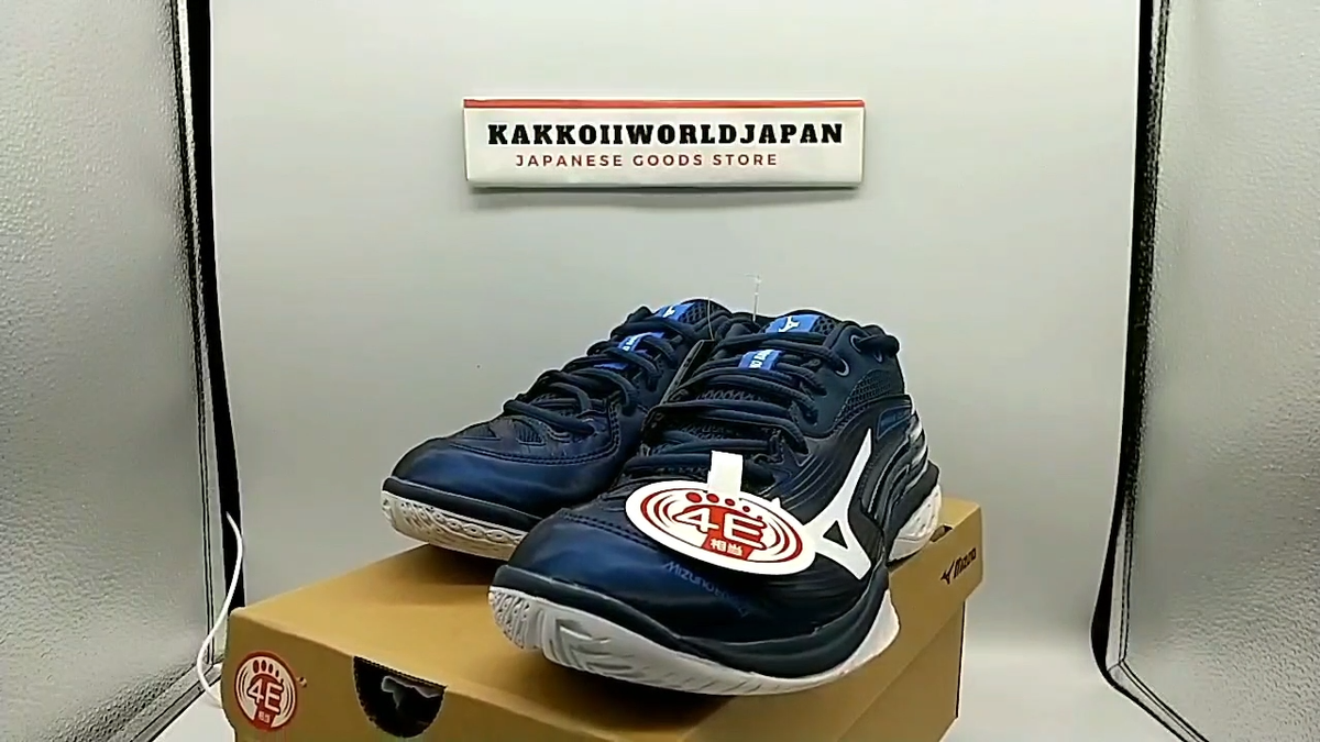Mizuno Badminton Shoes WAVE CLAW 2 WIDE Navy x White