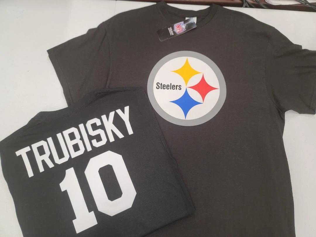 0925 MENS Pittsburgh Steelers MITCH TRUBISKY Eligible Receiver Jersey Shirt