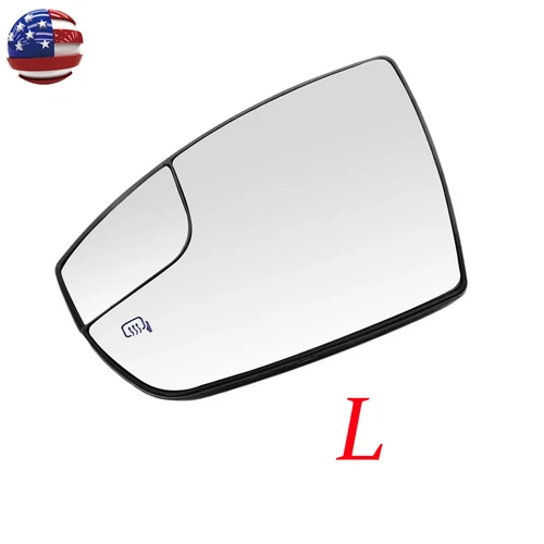 Left Mirror Glass w/Spotter Glass Heated for Ford 13-18 ESCAPE C-MAX FO1324159