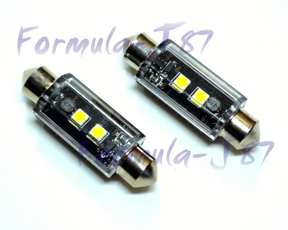 Luz LED Canbus Libre de Errores 578 5W Blanco 5000K Dos Bombillas Interior Mapa Stock OE Foto 4 de 4