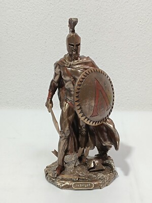 Zeckos King Leonidas of Sparta Sculpture with Sword & Shield