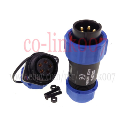 5 Pin Waterproof Connectors, WEIPU SP21 Industrial Power Plug Electric Adapter