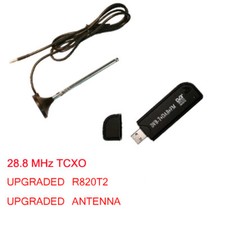 RTL-SDR TCXO software defined radio  RTL2832U+R820T2  (0.5ppm rated) Black