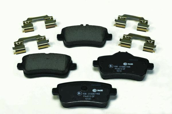 Hella 8DB 355 019-741 Bremsbelagsatz, Scheibenbremse FüR MERCEDES-BENZ-image