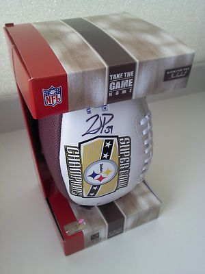 Pittsburgh Steelers Super Bowl XL Champions Football w/ Willie Parker Autograph