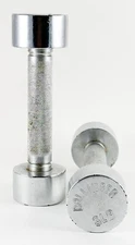 VTG Bollinger Dumbbells 3lb Screw-On Interchangeable Weight Ends Chrome