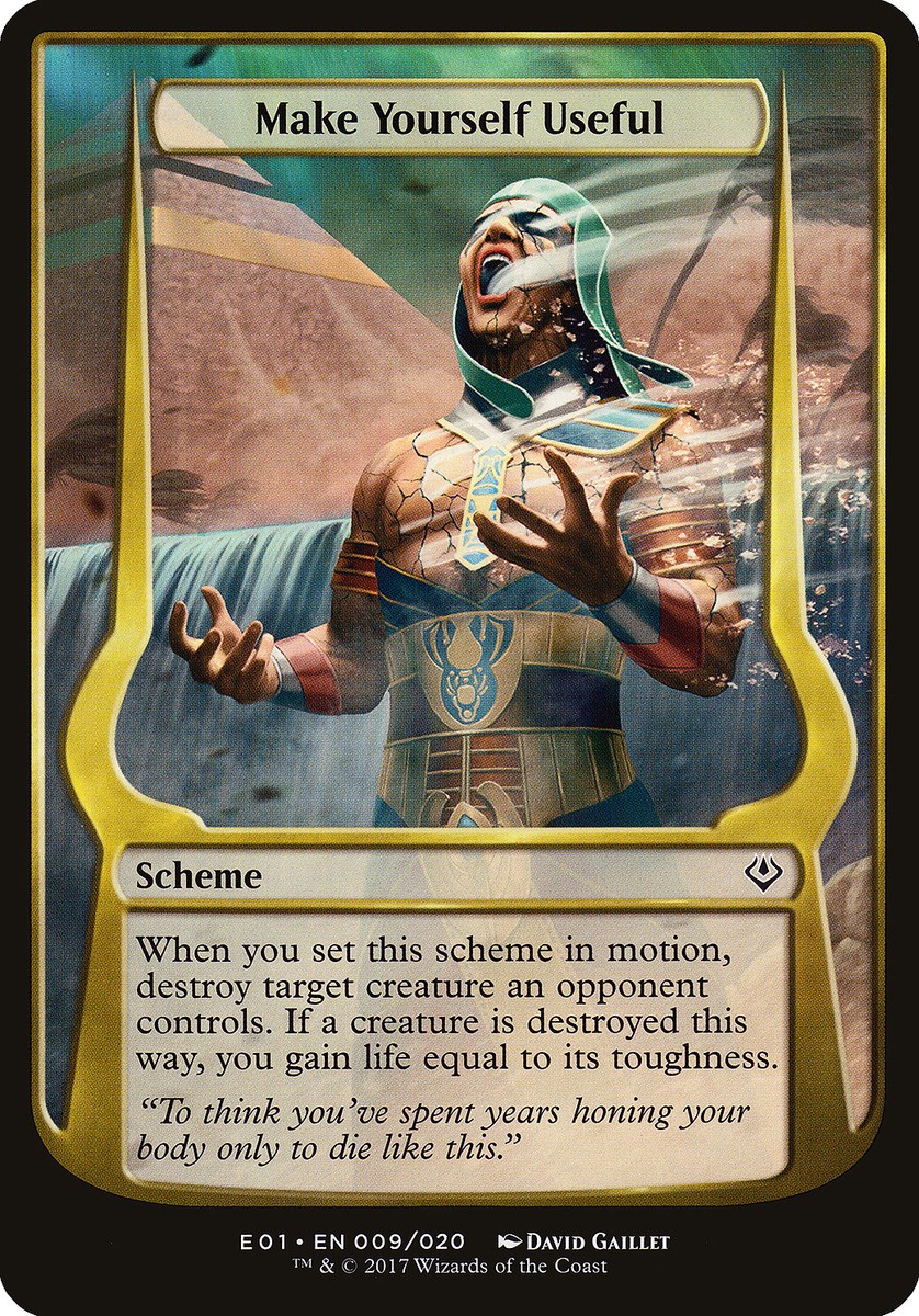 Make Yourself Useful Archenemy: Nicol Bolas NM Common MAGIC