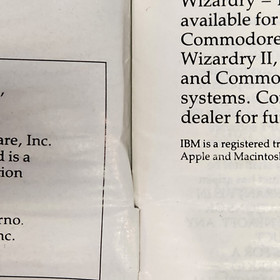 Wizardry Proving Grounds of Mad Overlord Nintendo NES Instruction Manual Only