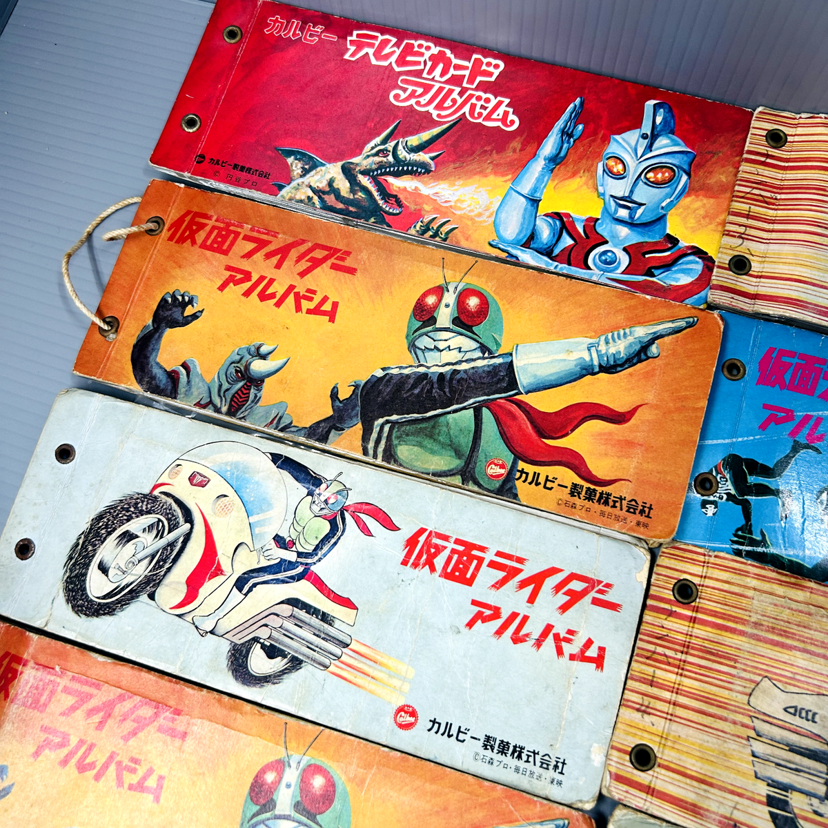 Set of 8 Kamen Rider Calbee vintage Albums & Book | eBay