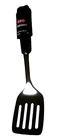 OXO Steel Good Grips Stainless Steel Turner, 12",Slotted, Black Soft Grip Handle
