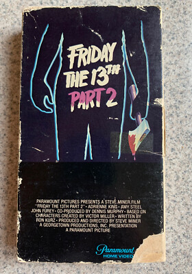 Friday The 13th Part 2 Rare First Print VHS Gatefold Cover