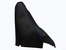 VOLVO S80 I (1998-2008) Soufflet Levier De Frein 100% Cuir - Couture Bleu