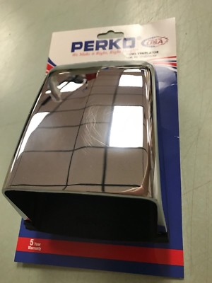 CLAM SHELL VENT 9 1312DP0CHR PERKO COWL VENTILATOR CHROME BOAT MARINE HARDWARE