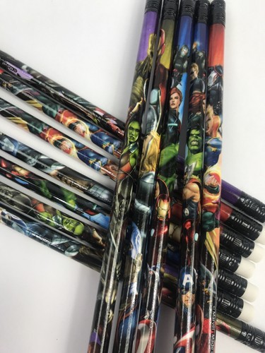 Lápices de madera real de superhéroe #2 de Marvel de 12 un. para escolares, niñas y regalos de fiesta - Imagen 2 de 5