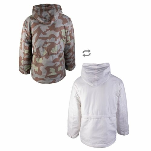 WW2 German Army WH Reversible Splintertarn & White Camo Jacket - WWII Repro New - Picture 3 of 3