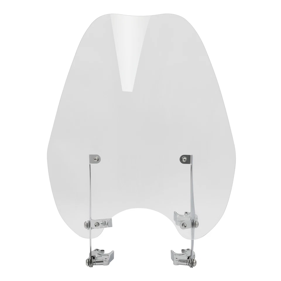 Windshield & Bracket 41mm Clamps For Harley Softail FXST Dyna Wide Glide 88-13 - Image 3 of 4